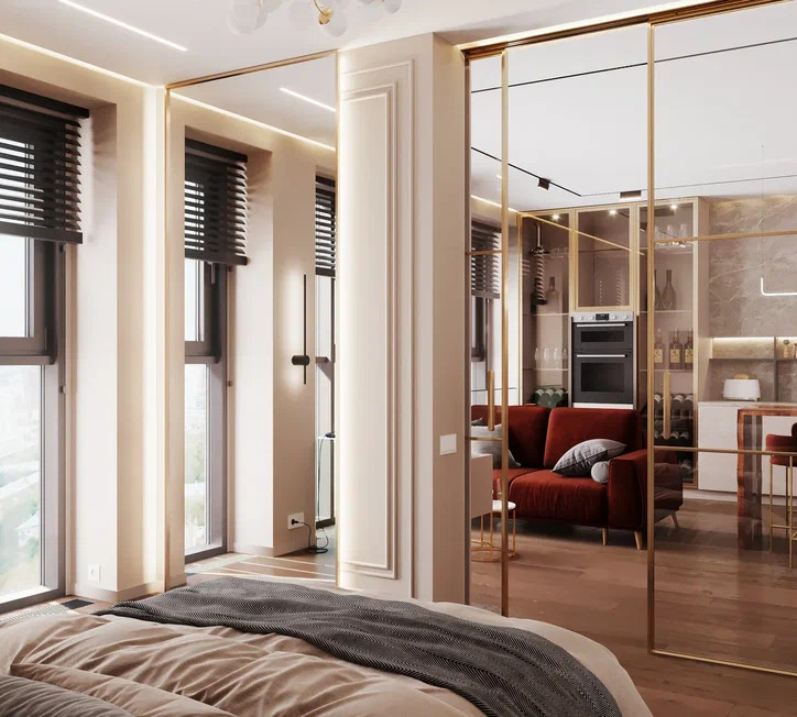 Ремонт квартиры в стиле неоклассика для молодой девушки