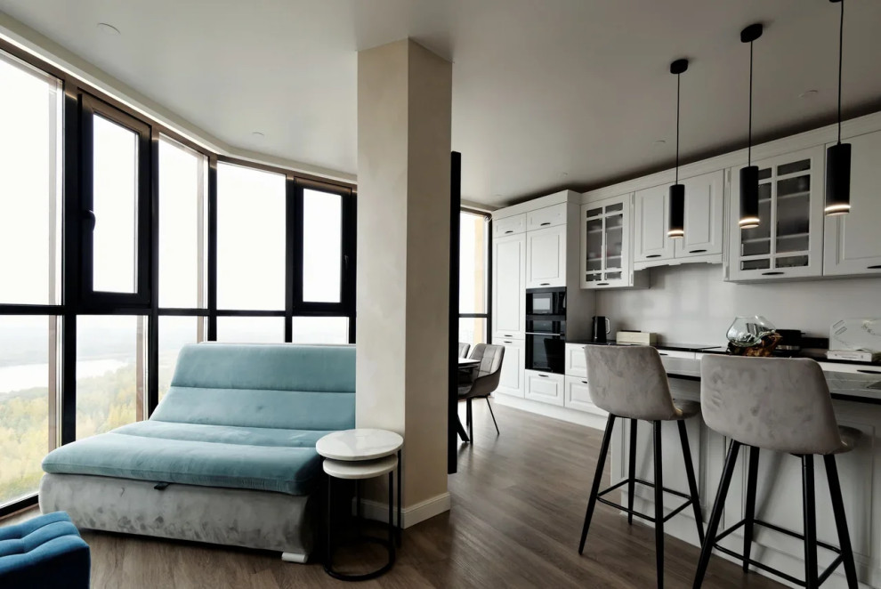 Двухуровневая квартира с видом на озеро Лахта