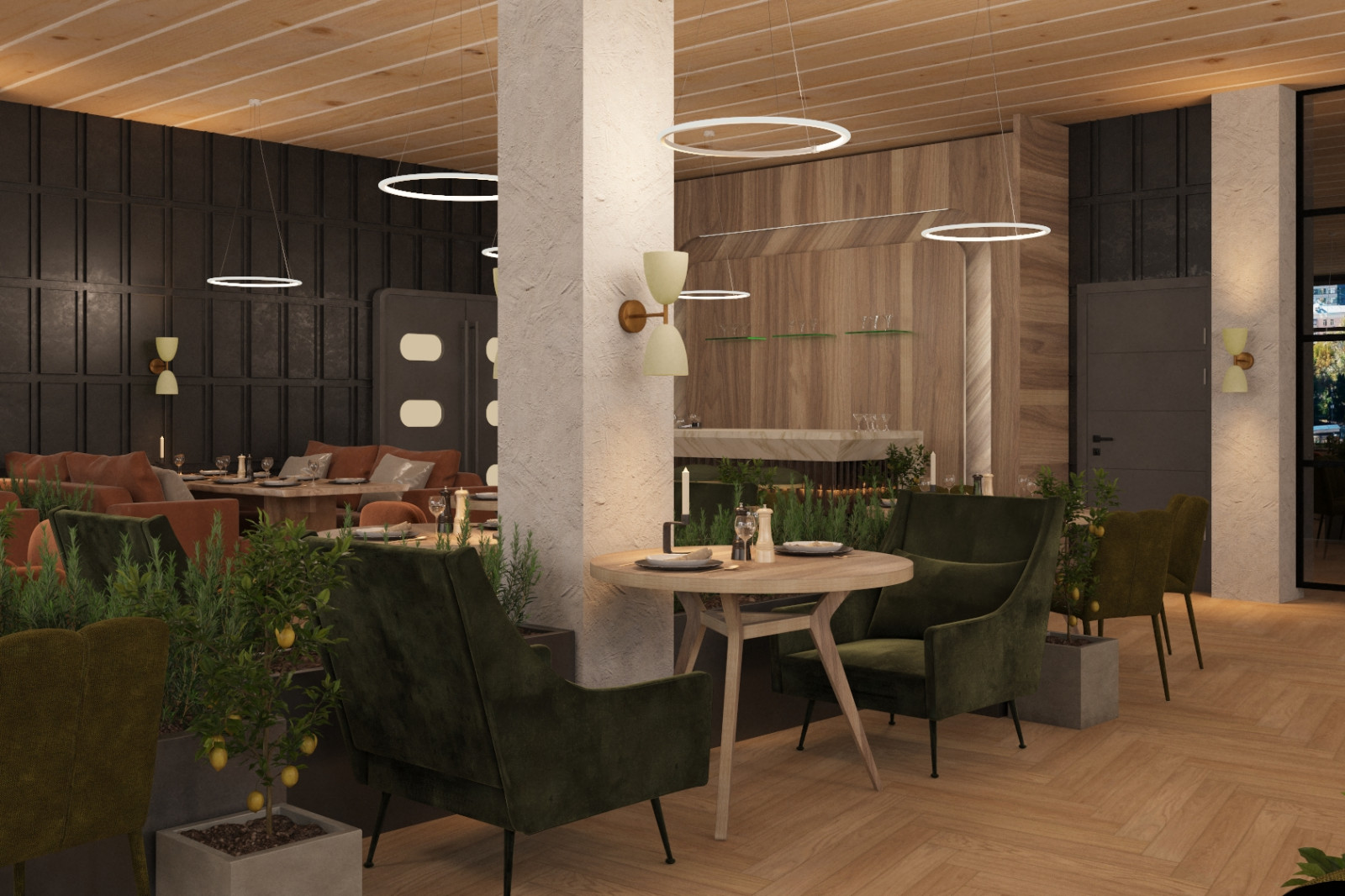 Дизайн-проект итальянского ресторана