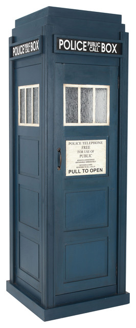 Police Box Shelving Unit