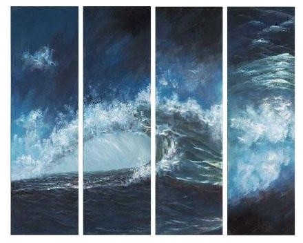 Crashing Swell Art Oil Paintings