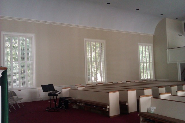 Window Coverings Bedford  First Church Bedford MA traditional-window-treatments