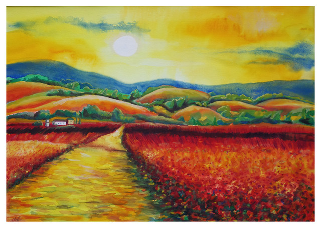 Image result for sunny field art
