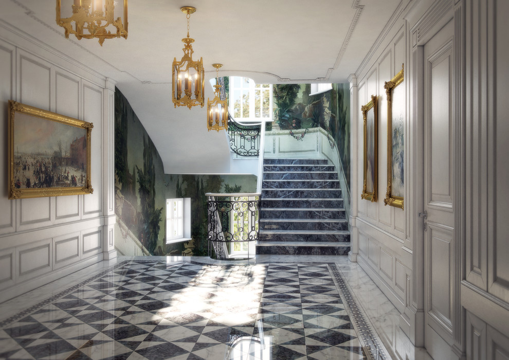 Интерьеры старинного дома 3200 кв метров в Австрии