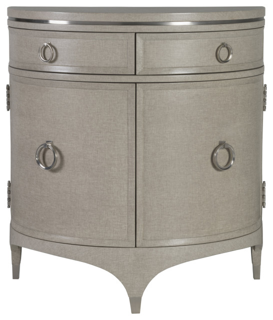Zeitgeist Linen Demilune Chest Accent Chests And Cabinets By Hedgeapple
