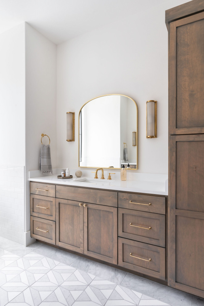 Classic Modern - Inspiration for a transitional bathroom remodel in Austin