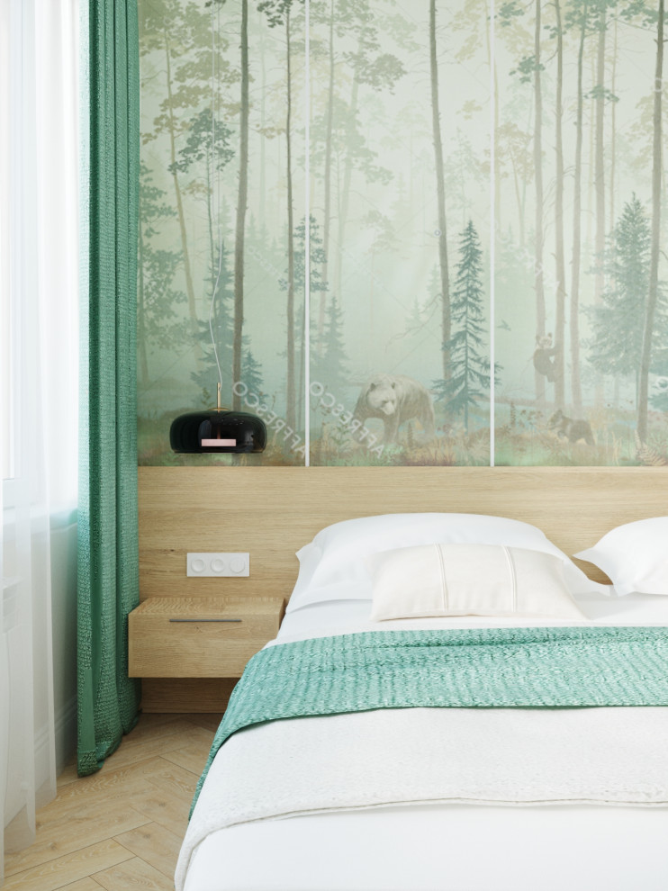 Яркий интерьер квартиры в стиле сканди