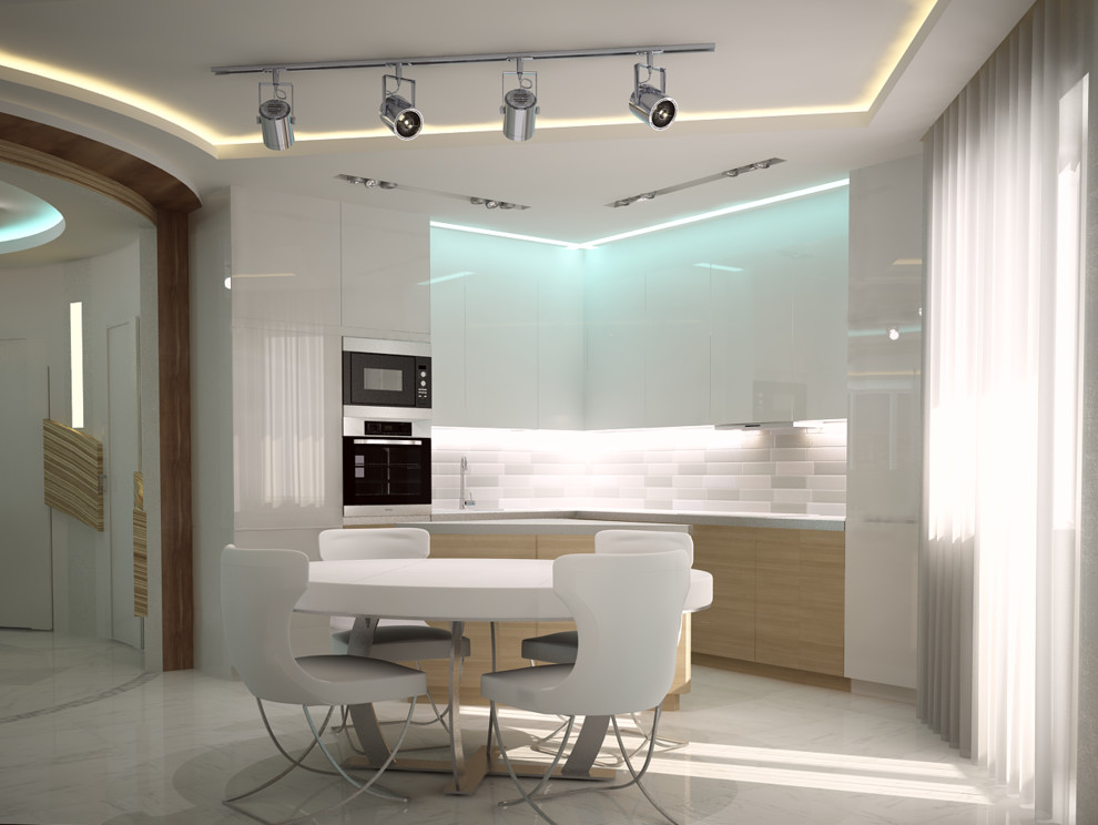 Квартира с арт-объектом из мрамора