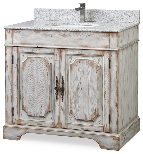 36 Litchfield Off White Rustic Bath Vanity Farmhouse Bathroom Vanities And Sink Consoles By Chans Furniture Houzz - Rustic Farmhouse Bathroom Sink Vanity