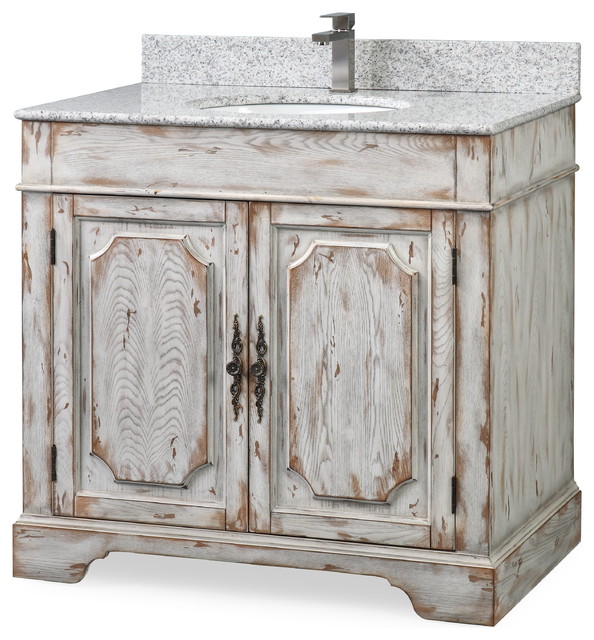 36 Litchfield Off White Rustic Bath Vanity Farmhouse Bathroom Vanities And Sink Consoles By Chans Furniture