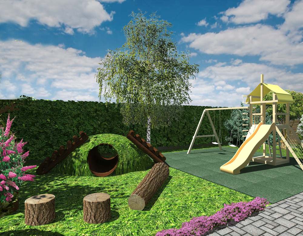 Ландшафтный дизайн участка в Белореченском районе