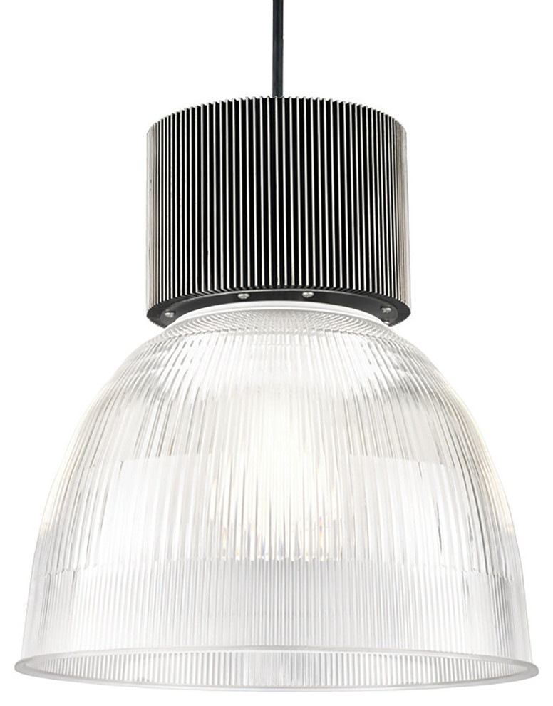 High Bay Pendant, Anodized Charcoal Transitional Pendant Lighting