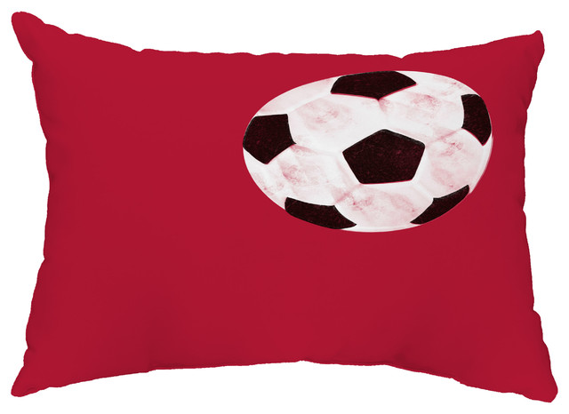 Soccer Ball 14 X20 Abstract Decorative Outdoor Pillow