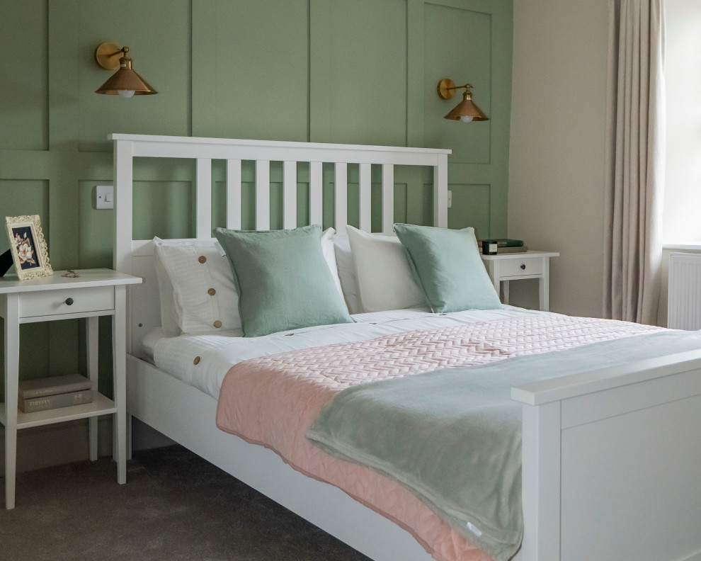 Свежая идея для дизайна: хозяйская спальня среднего размера в классическом стиле - отличное фото интерьера