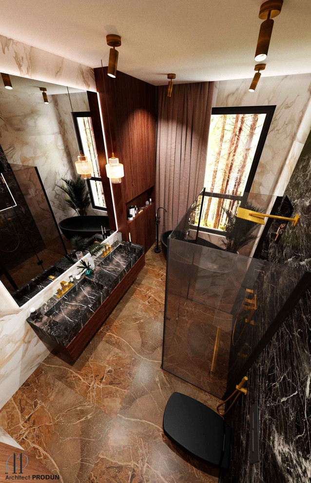 Ванная 2 этаж загородного дома