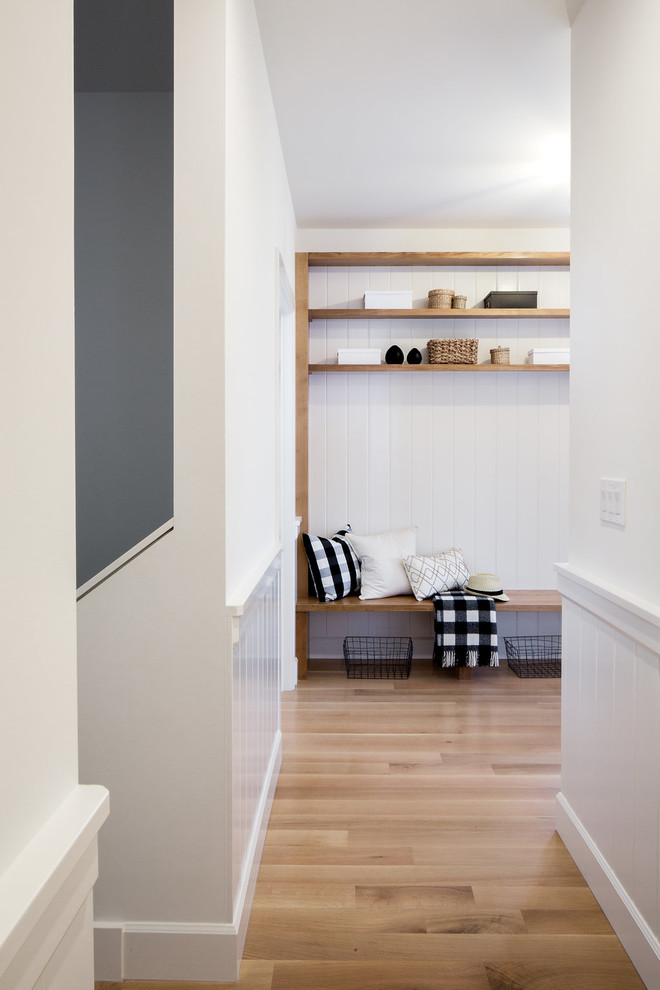Inspiration for a transitional entryway remodel in Seattle