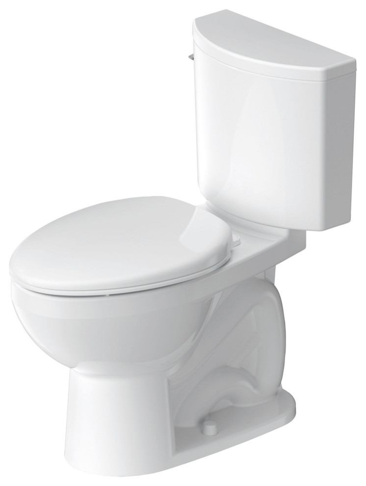 Duravit 203401 No. 1 PRO Elongated Chair Height Toilet Bowl Only - White