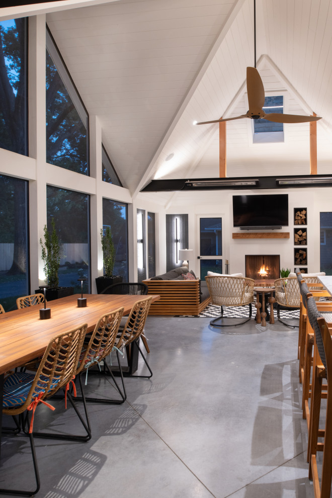 Prairie Village Screen Porch and Interior Transformation