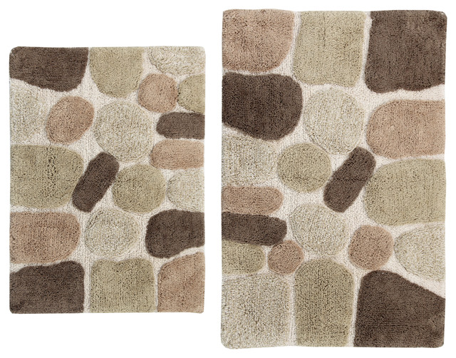 Contemporary Bathroom Mats 2-piece pebbles bath rug set - contemporary - bath mats - Contemporary Bathroom Mats 2-piece pebbles bath rug set - contemporary - bath mats -