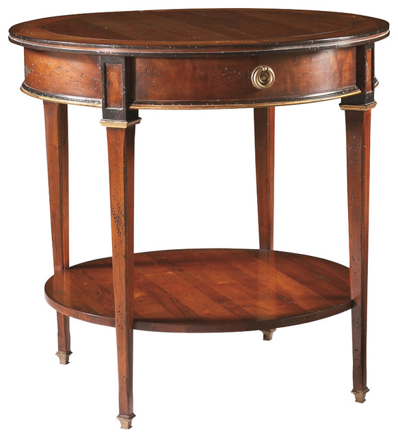 Houzz Sherrill Furniture Company Occasional Round Sherrill Occasional Round Lamp Table 730 930 Side Tables And End