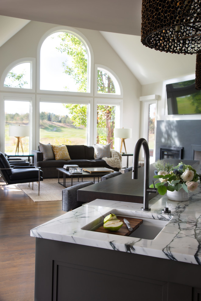 Kitchen - transitional kitchen idea in Denver