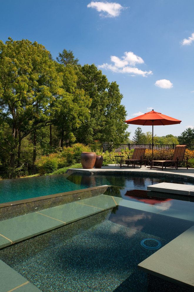 Inspiration for a transitional infinity pool in Wilmington.