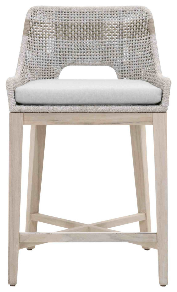 Essentials For Living Woven Tapestry Outdoor Counter Stool Beach