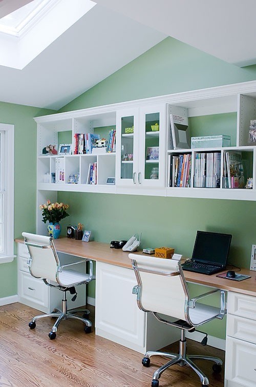 Craft Room Paint Ideas : Accent Wall Ideas For Your Home - The stone buffet counter doubles as a durable workspace while a tall swivel chair can be used as a crafting chair or extra dining room seating.