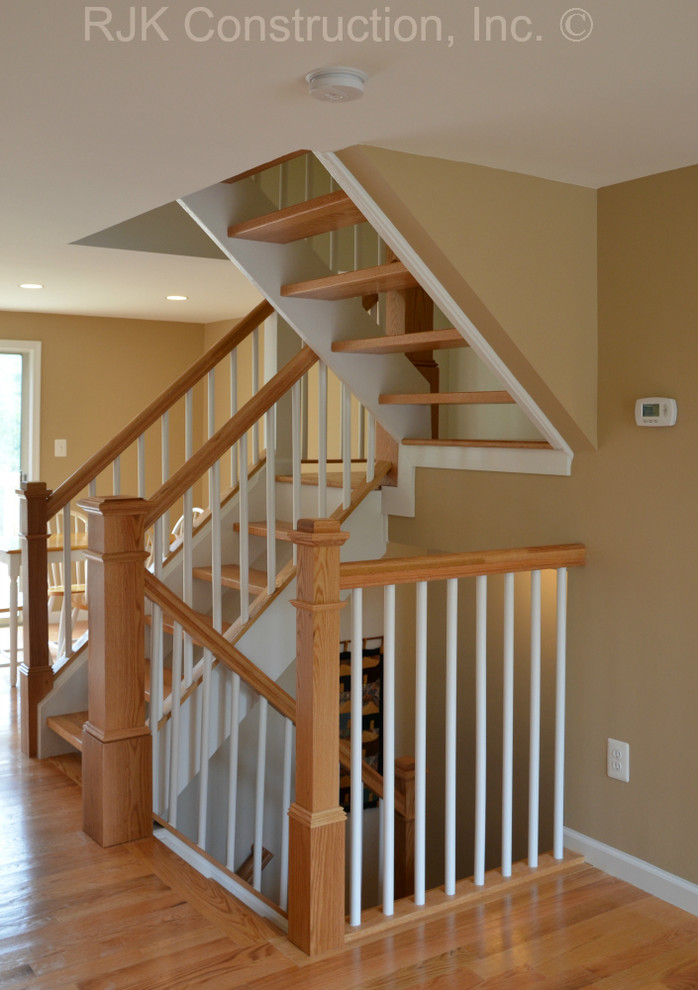 Inspiration for a transitional staircase remodel in DC Metro