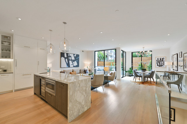 Duboce Park Duplex modern-wohnbereich