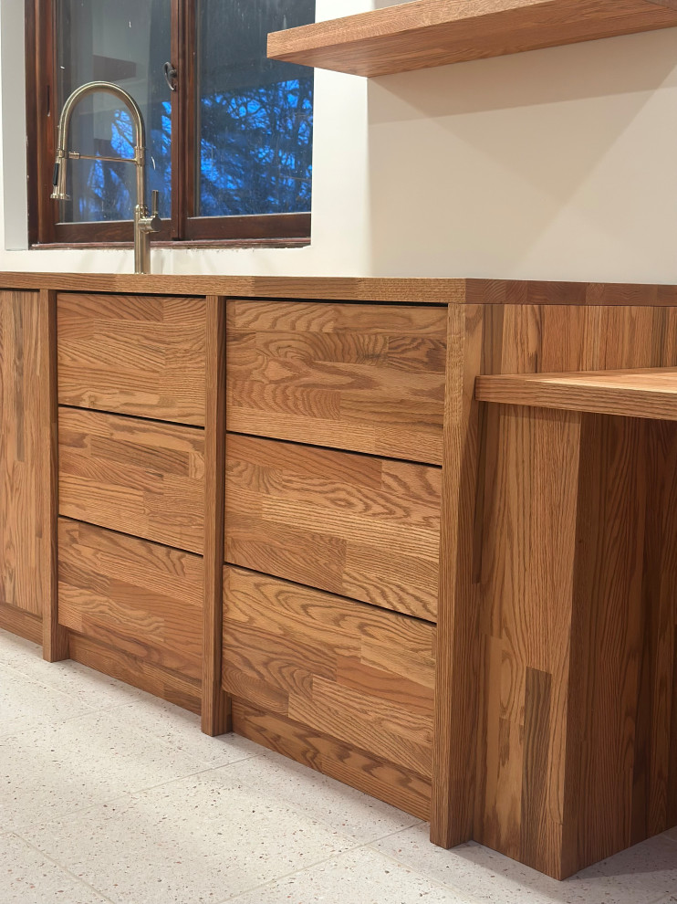 Custom Butcher Block Cabinet/Countertop Install
