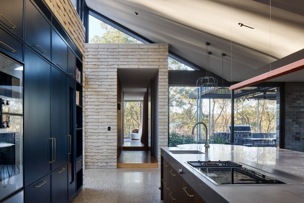 Design ideas for a contemporary kitchen in Melbourne.