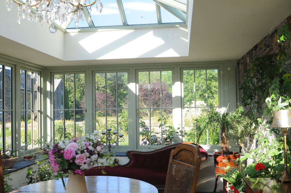 Photo of a mediterranean sunroom in Other.