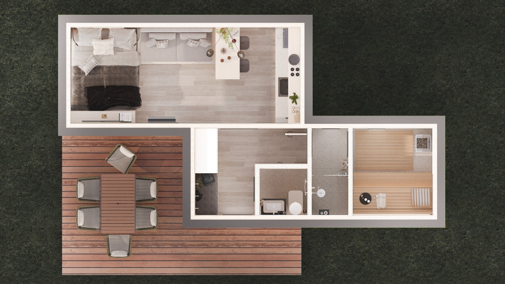 Дачный дом с сауной