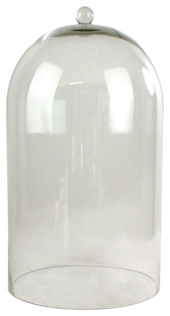 Extra Large Gl Cloche Dome 11 X20 Contemporary Terrariums Extra Large Gl Cloche Dome