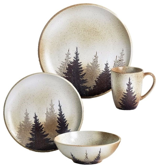 Mystic Pines Lodge Dinnerware Rustic Dinnerware Sets By Your