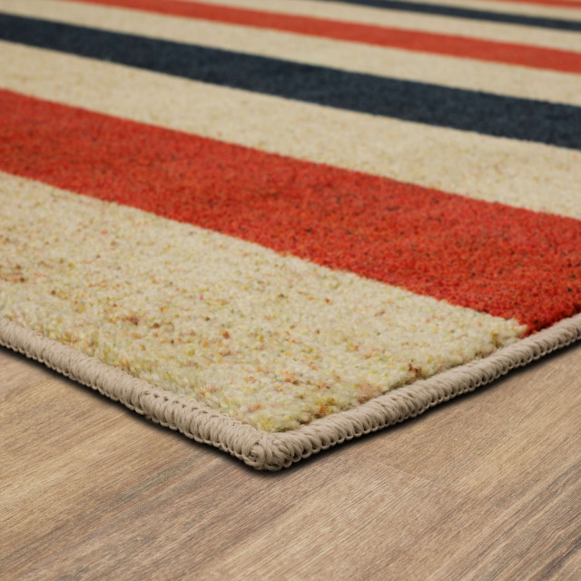 Mohawk Home Sailor Stripe Navy 5' x 8' Area Rug, 8' x 10 ...