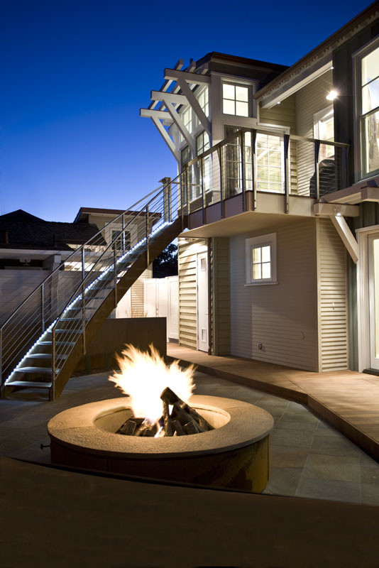 Photo of a beach style one-storey exterior in San Francisco.