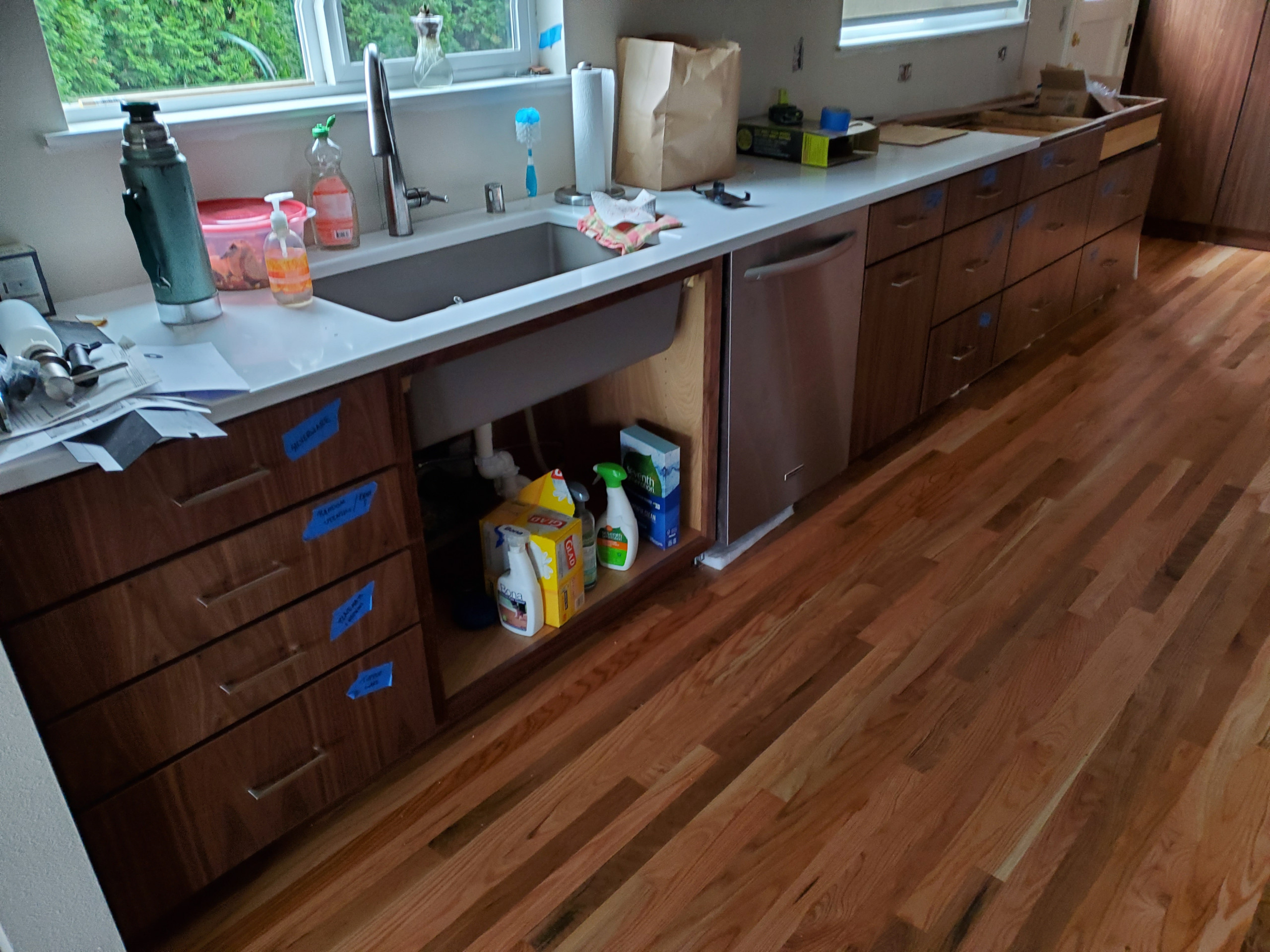 kitchen cabinet install