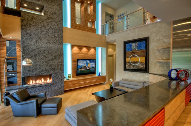 Private Residence 5 contemporain-salon
