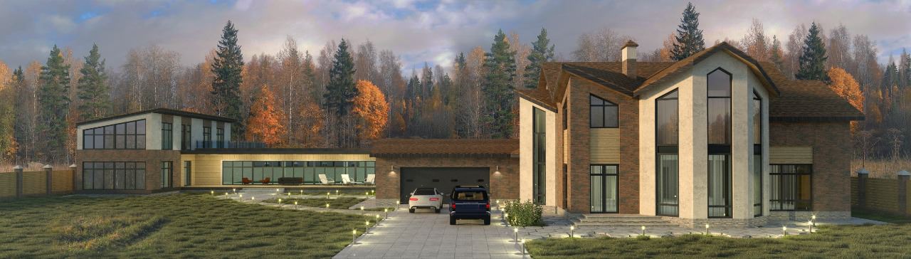 Проект комплекса зданий загородной резиденции