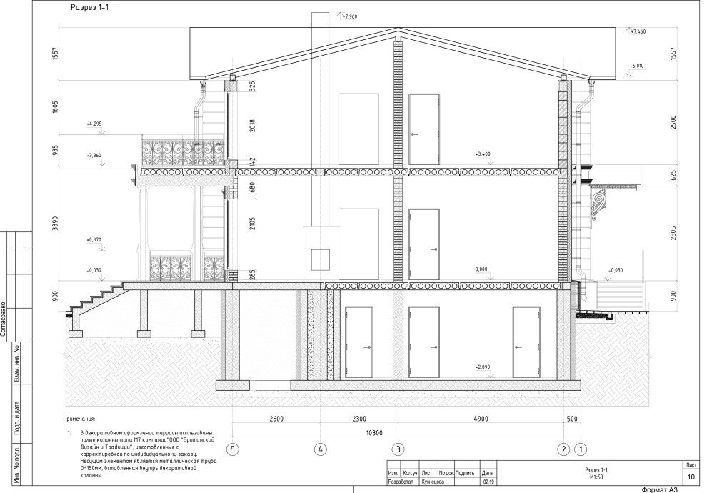 Коттедж; стадии АР, КР