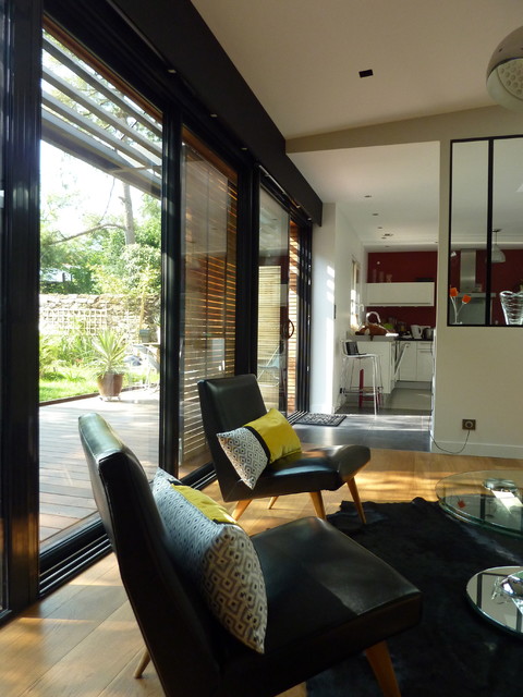 Une extension d&rsquo;architecte &agrave; Nantes contemporary-family-room