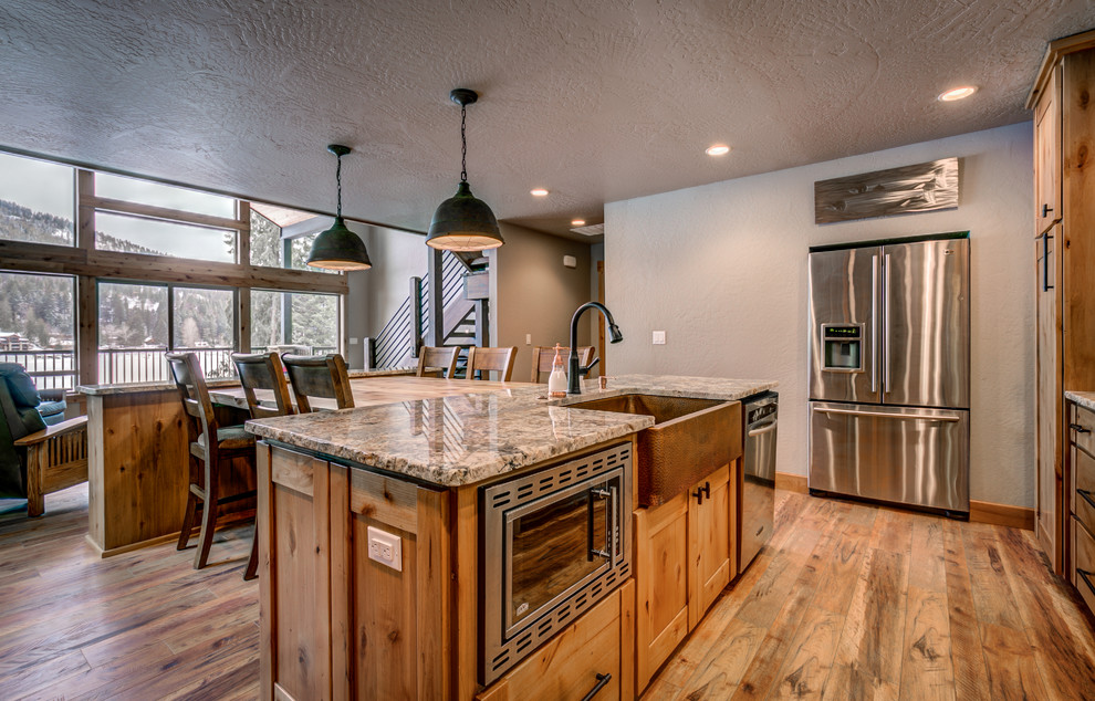 Home design - rustic home design idea in Seattle