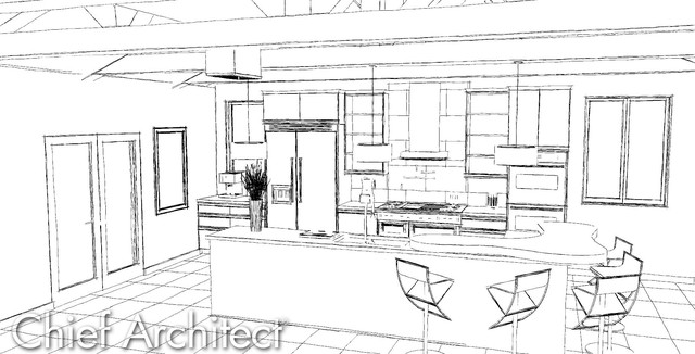 Zero Sum Kitchen contemporary-rendering