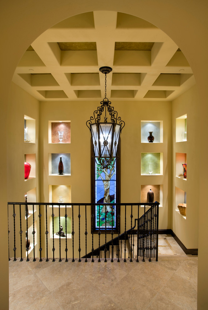 This is an example of a mediterranean staircase in Dallas.