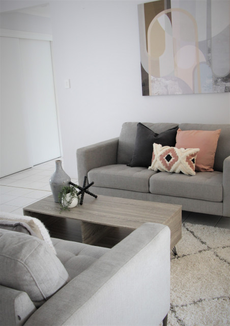 Helensvale Residence maritim-vardagsrum