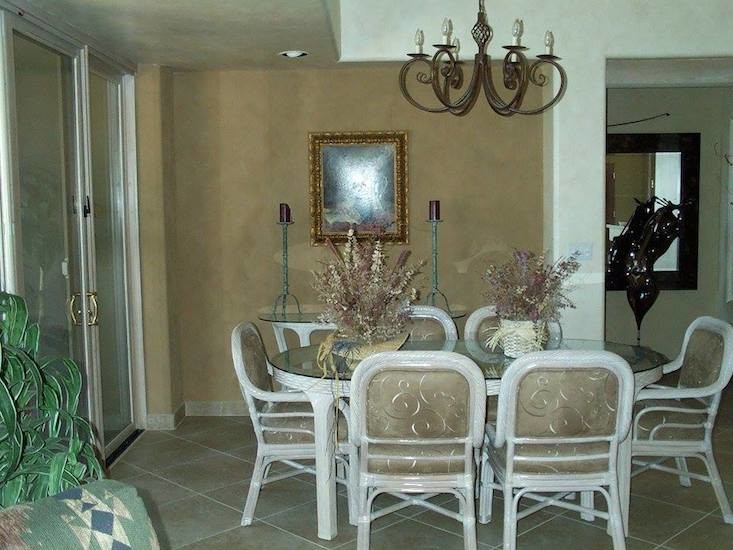 Example of a transitional dining room design in Phoenix