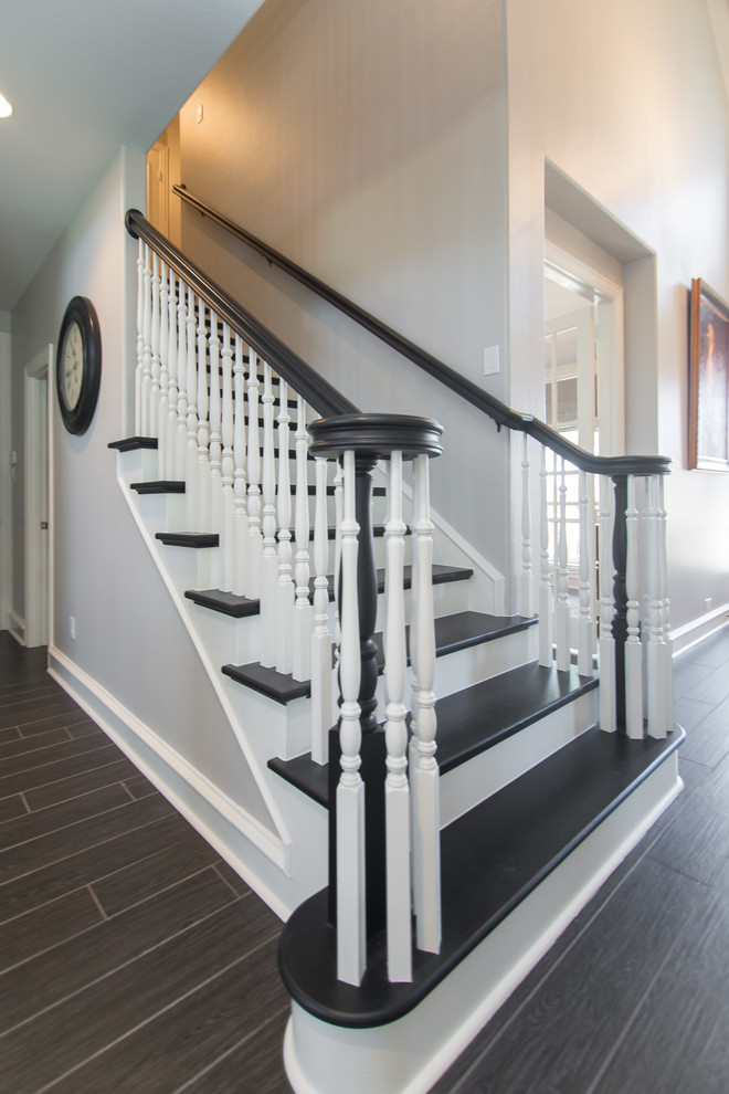 Whole House Contemporary Renovation | Black Wood Tile Planks