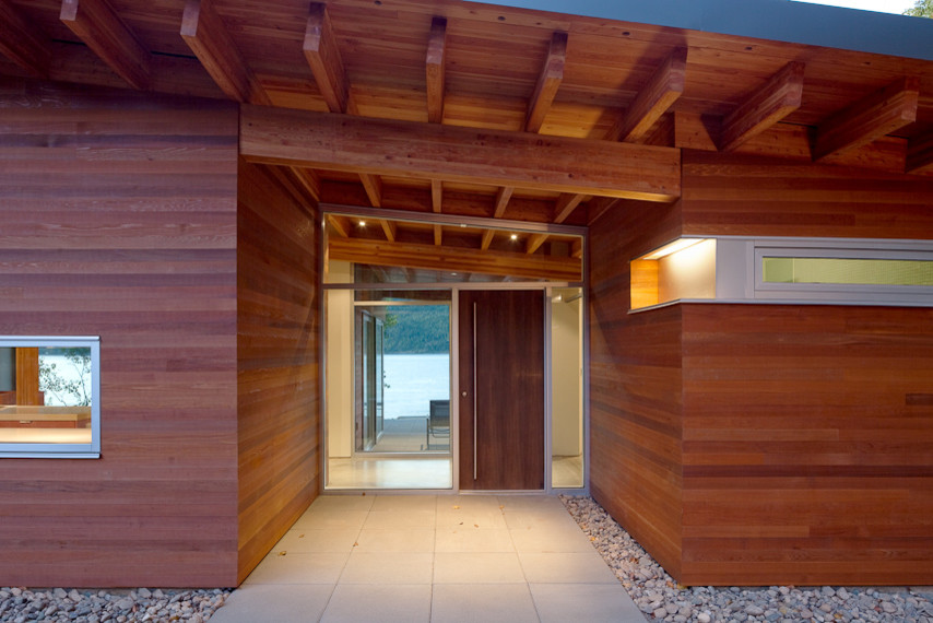 Modern entryway in Vancouver.